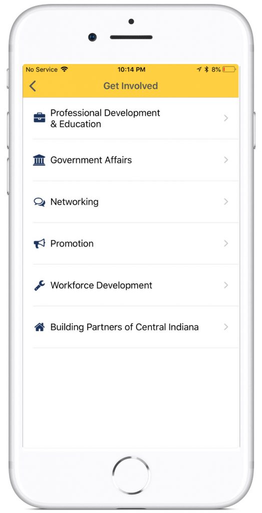 Info Grove App Get Involved Page Bagi