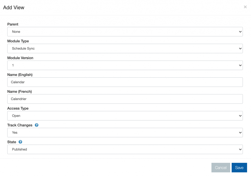 Info Grove App Demo View Options Menu Screenshot