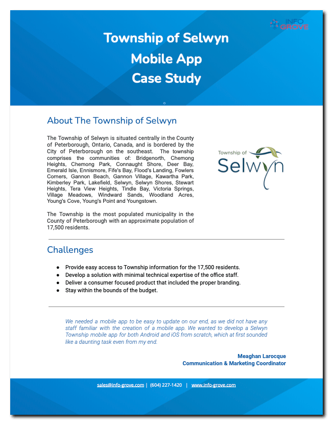 Township of Selwyn Case Study